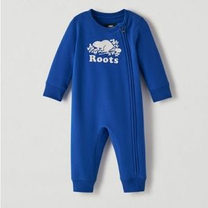 6-12M Roots organic beaver romper